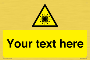 Custom Laser Hazard Sign